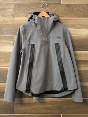 The North Face Apex Flex Gore Tex Womens Large Grey Pullover Jacket Windbreaker